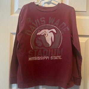 Mississippi State Kids Maroon Long Sleeve Shirt